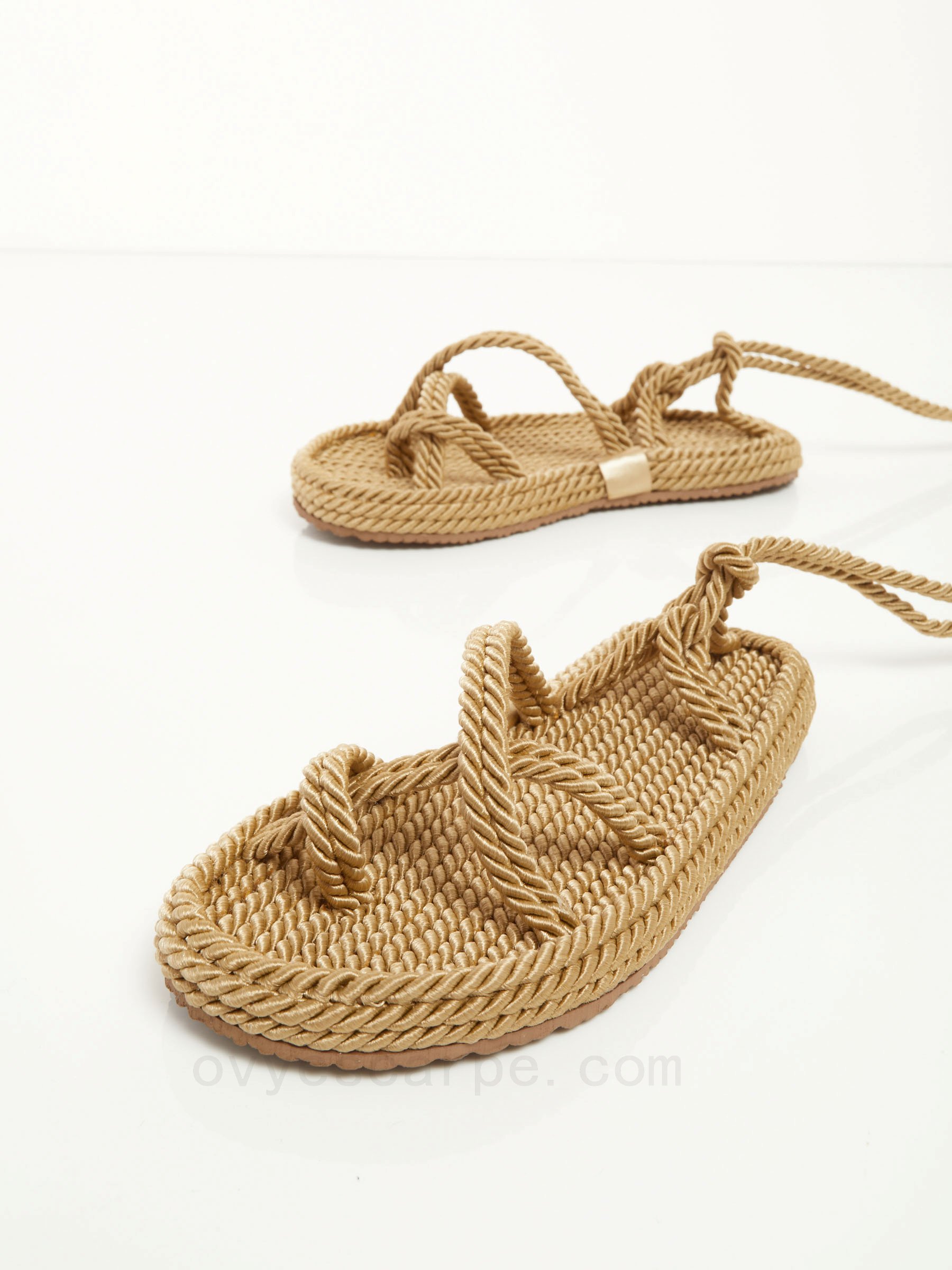 ovy&#233; outlet Rope Flat Sandals F08161027-0714 Sito Ufficiale